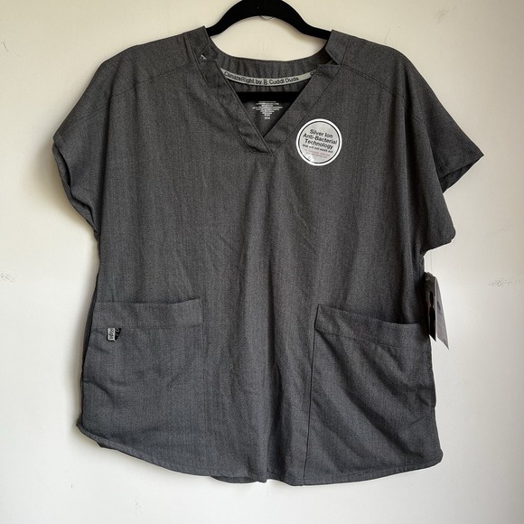Cuddl Duds Tops - Cuddl Duds Climate Right‎ Scrub Top Women's Size Small New With Tags Grey Shirt